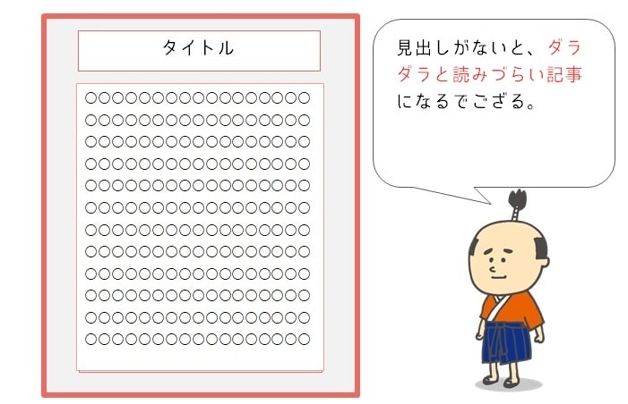 ブログ見出し